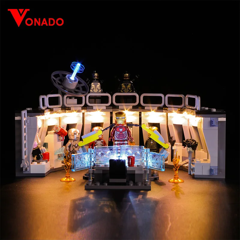 Vonado Legoings 76125 светодиодный светильник Мстители Железный человек техника