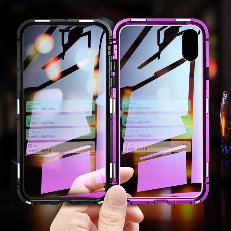 360 двухсторонний защитный чехол из закаленного стекла для samsung galaxy s8 9 plus note 8