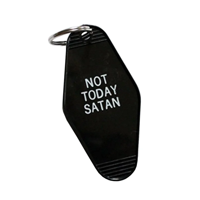Винтаж Old School &quot Not Today Satan отельная мотельная магнитный ключ брелок для ключей