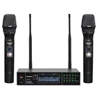 FREEBOSS FB-U32 2-полосная микрофонная система 2x99 Регулируемая частота металлический Ручной ЖК-экран беспроводной микрофон для вечерние НКИ караоке