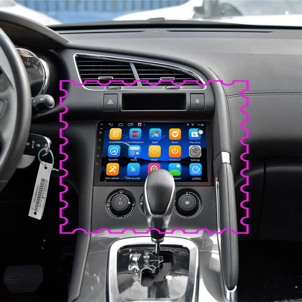 Для peugeot 3008 автомобильный 2 din Радио android OS gps Navi 4 ядра " Автомобильный Android мультимедиа 2din автомобильный dvd-плеер