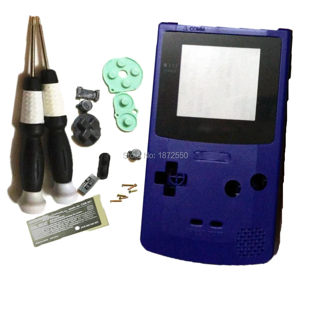 Лидер продаж пластиковый корпус Glayme для GBCNintendo GameBoy цветной четыре цвета выбор