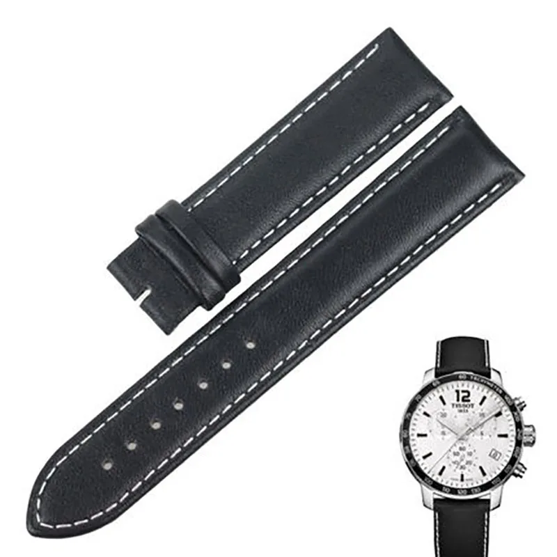 Женский ремешок ISUNZUN из натуральной кожи для часов Tissot 1853 T095 T095.417A с бантом и