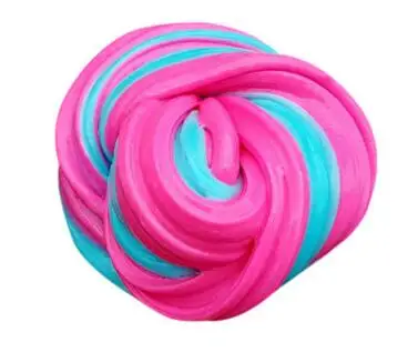 C pink blue DIY Fluffy Slime Box Soft Light Clay Modeling Polymer Slime Supplies Clay Sand Dynamic Plasticine Toys Tool Kit Boys/girls gift - Цвет: C pink blue