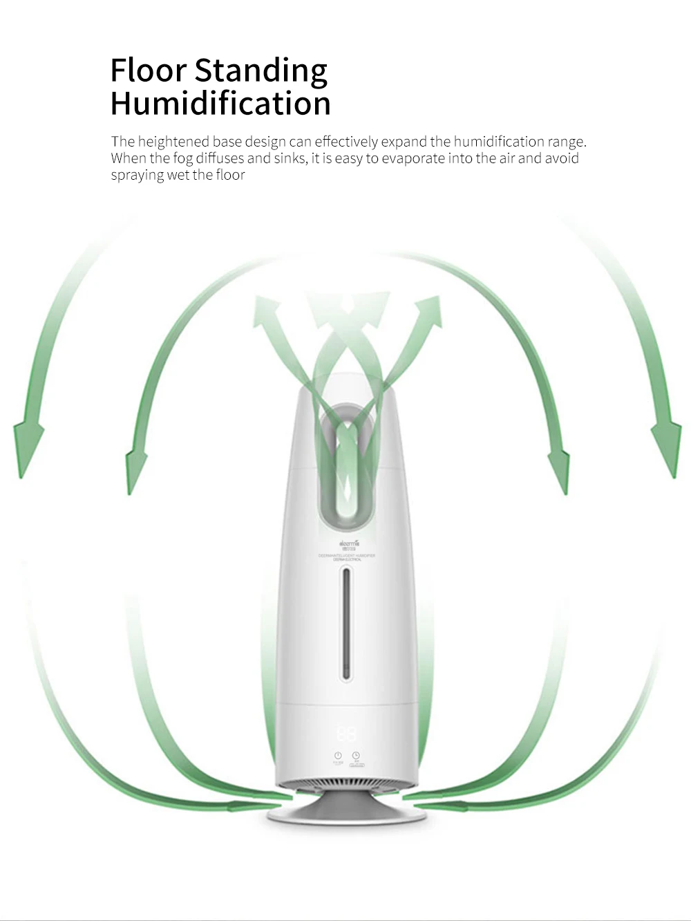 Xiaomi Home DEERMA 4L увлажнитель воздуха Арома диффузор тумана сенсорный экран масляный диффузор очищающий воздух кондиционированный бытовой