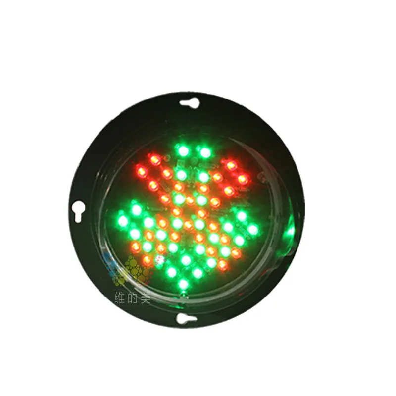 

100mm DC 12V LED Red Cross Green Arrow Car Parking Washing Signal Light Kids Toy Traffic Light A pack