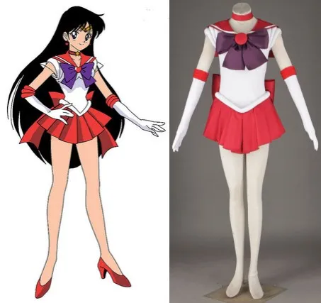Косплей Сейлор Мун Хино Рей Марс косплей Хэллоуин женские костюмы|cosplay costume