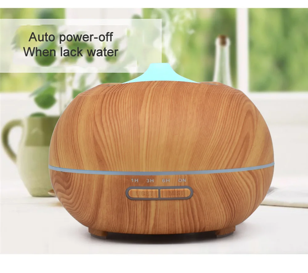 Мульти деревянный увлажнитель воздуха 400 мл креативный ультразвуковой бытовой