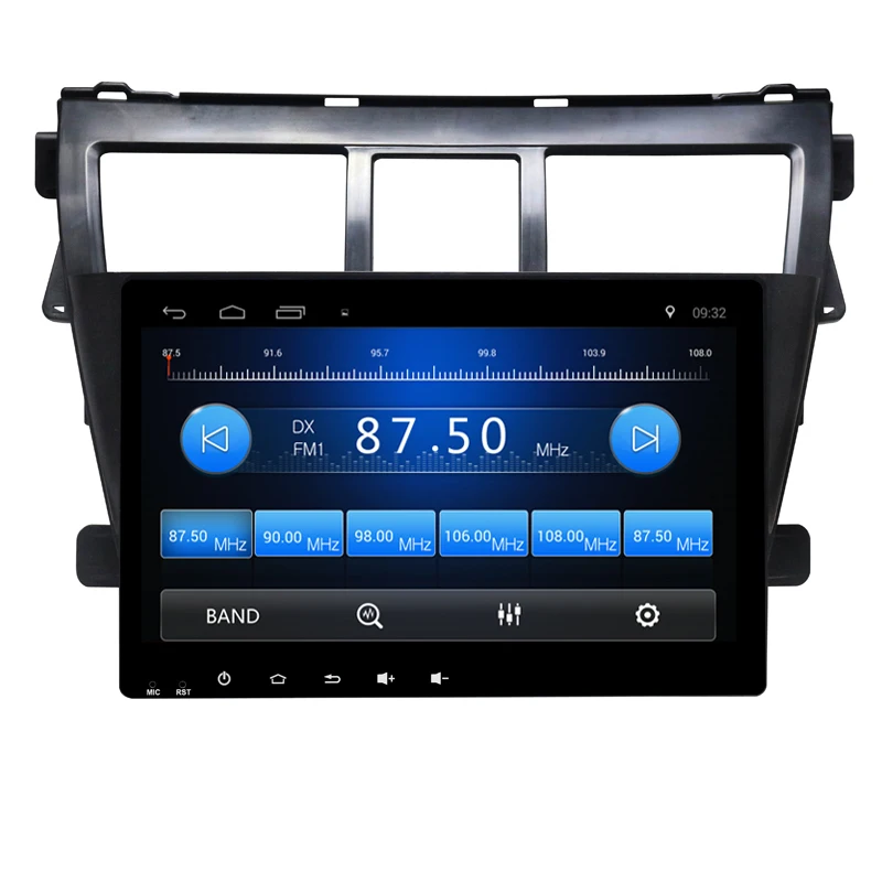 9 &quotчетырехъядерный Android 6 0 1G RAM автомобильное радио для Toyota Vios 2009 2010 2011 2012 2013 с GPS