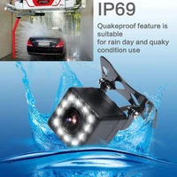 waterproof car rear view camera 170 wide angle hd ccd 12 led night visions backup reversing parking cameras car styling