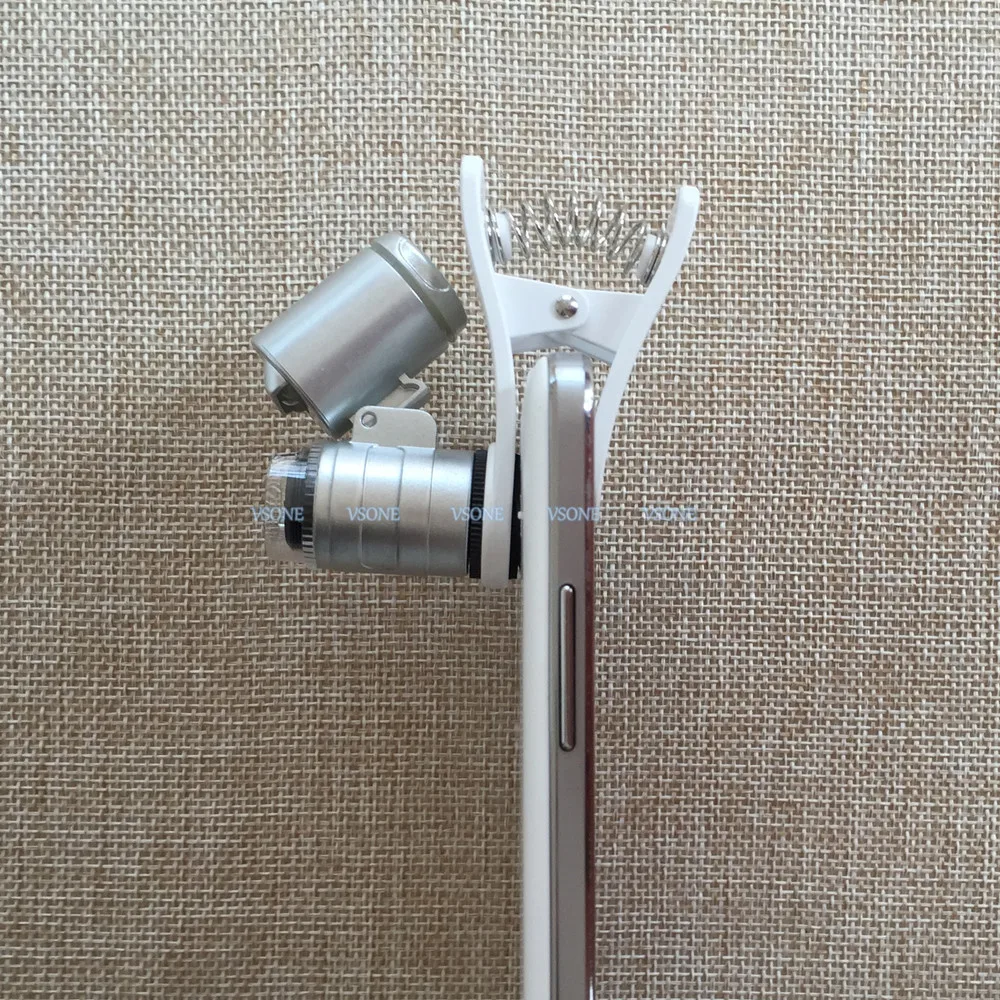 60X светодиодный микроскоп для мобильного телефона с клипсой | Инструменты