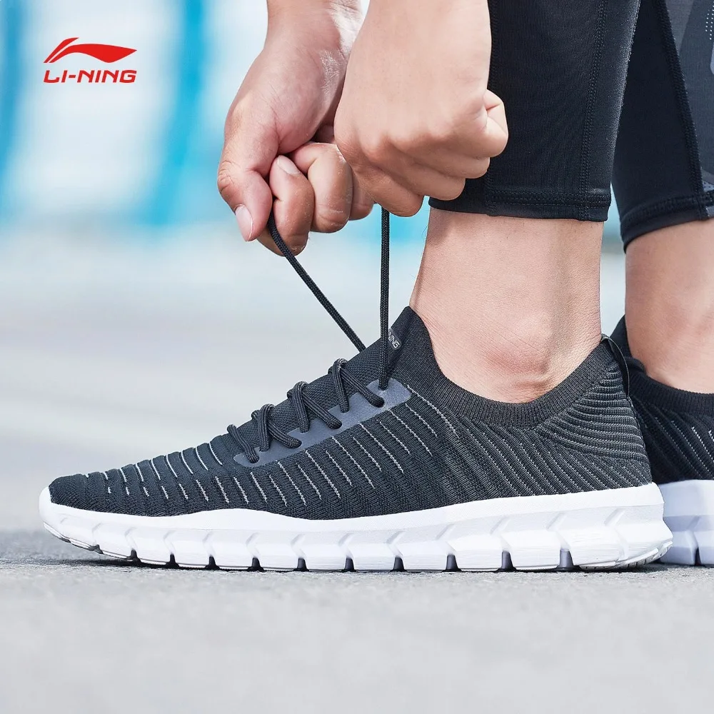 Li-Ning/мужские смарт-кроссовки для быстрой тренировки; обувь из моно пряжи; гибкие кроссовки; спортивная обувь с дышащей подкладкой; AFHN027 YXX031