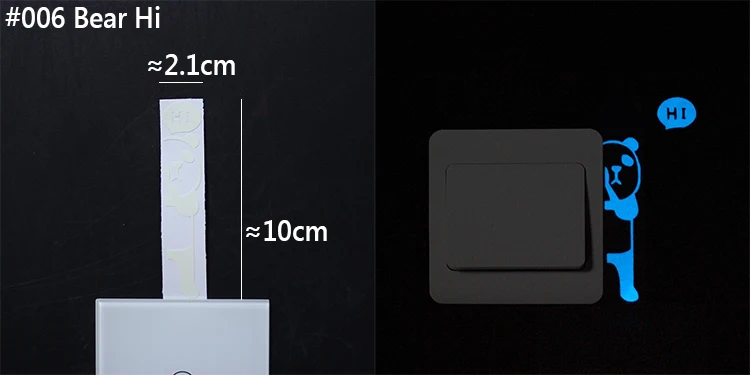 3D Светящийся синий светильник мультяшный переключатель наклейки флуоресцентная Настенная Наклейка "Фея" для украшения детской комнаты домашний декор планета 10 см