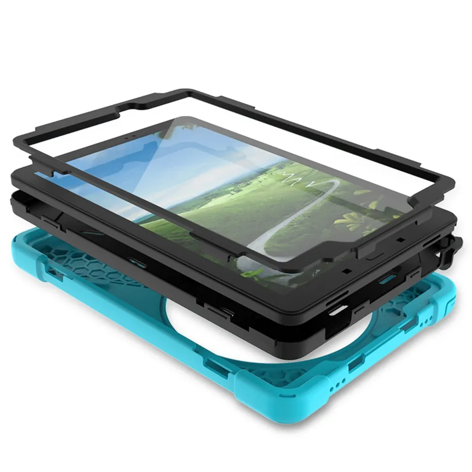 Чехол для samsung galaxy tab 10 1 P580 ручной ударопрочный чехол всего тела с ручкой и