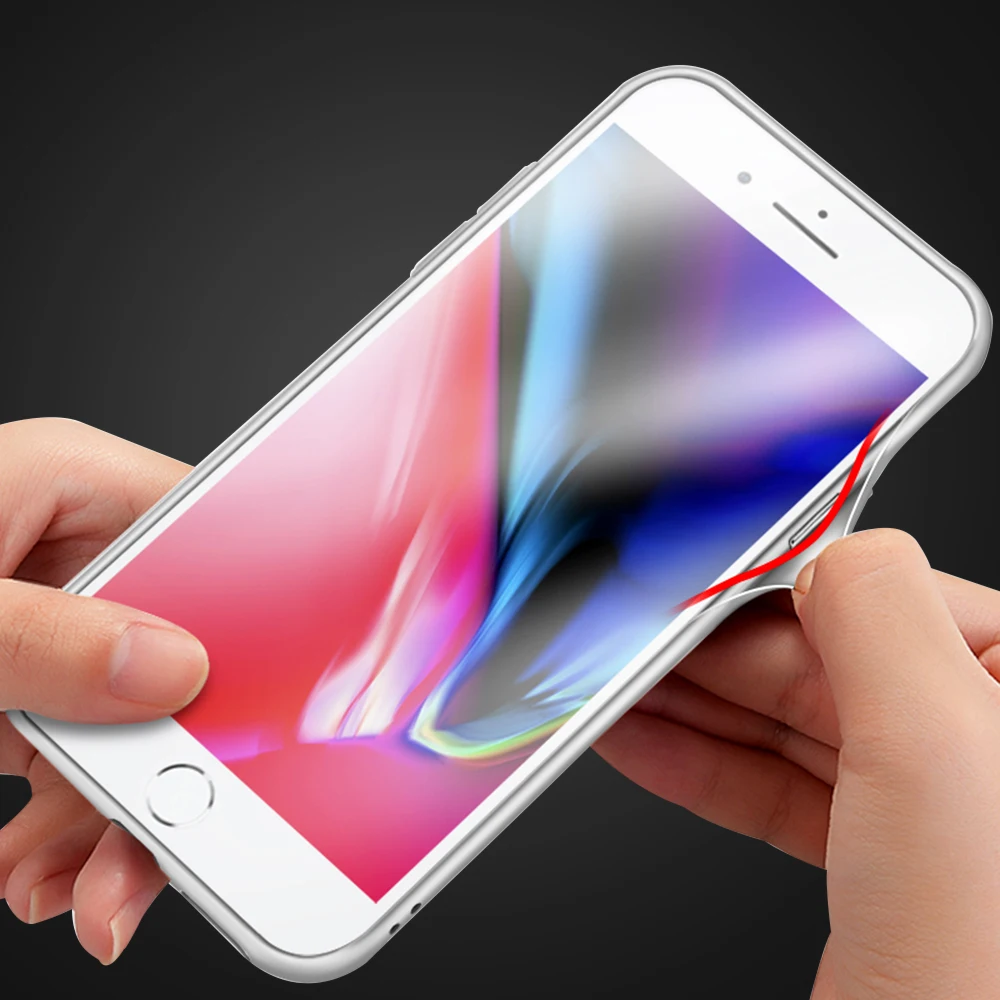 Роскошный чехол для телефона OLAF из стекла на заднюю панель iphone 8 7 6 6s Plus X