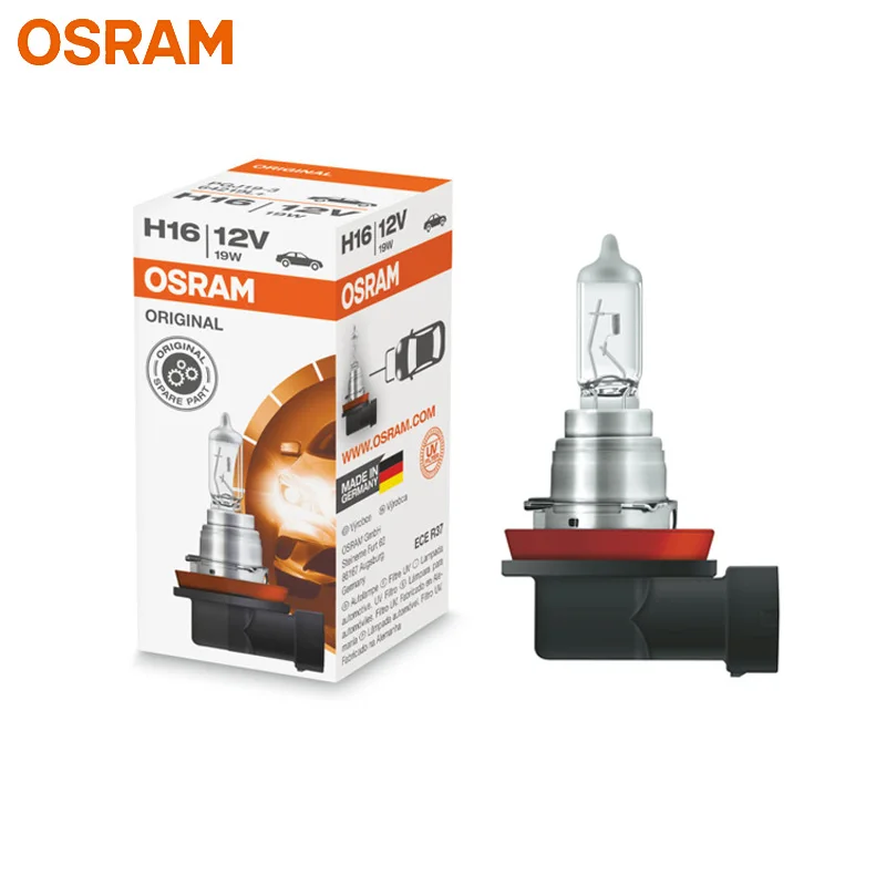 OSRAM оригинальный H16 12V 19W 64219L 3200K Стандартный авто противотуманный фонарь Замена