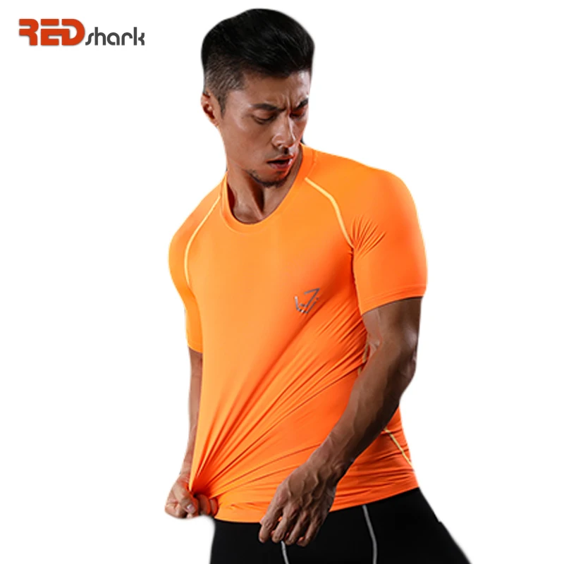 Мужские Fi T Несс Spor t s Running Различные Color прин ing Короткие рукава футболка быстро