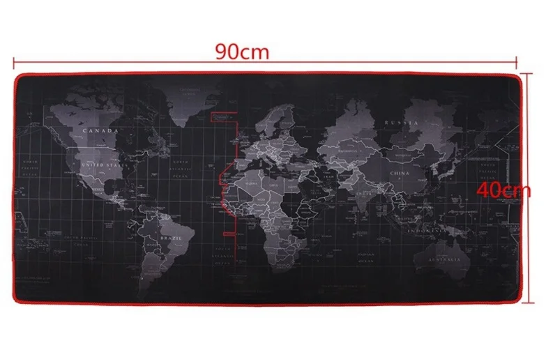 900X400MM Коврик для мыши WESAPPA 600x300/700x300/900x400 мм карта мира с запирающимся краем геймерский большой компьютерный коврик для клавиатуры Настольный игровой коврик для мыши - Цвет: 900X400MM