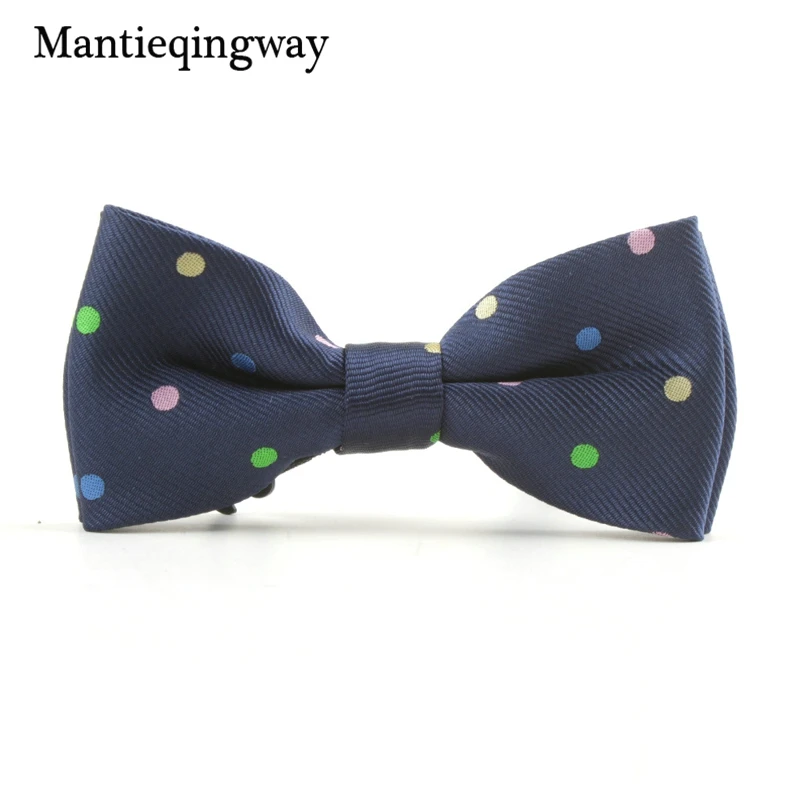 Mantieqingway Детский аксессуары галстук-бабочка с принтом в виде героев мультфильмов, однотонные Боути бант из Полиэстера Галстук для мальчиков Повседневное Бант Красный галстук-бабочка