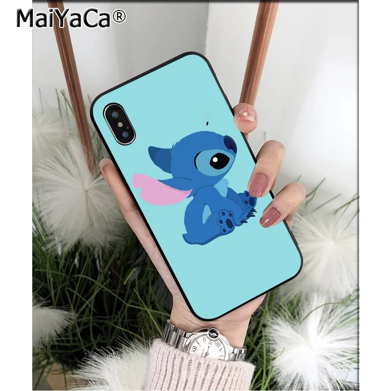 Чехол для мобильного телефона MaiYaCa с рисунком Лило Ститч Apple iPhone 8 7 6 6S Plus X XS MAX 5 5S SE