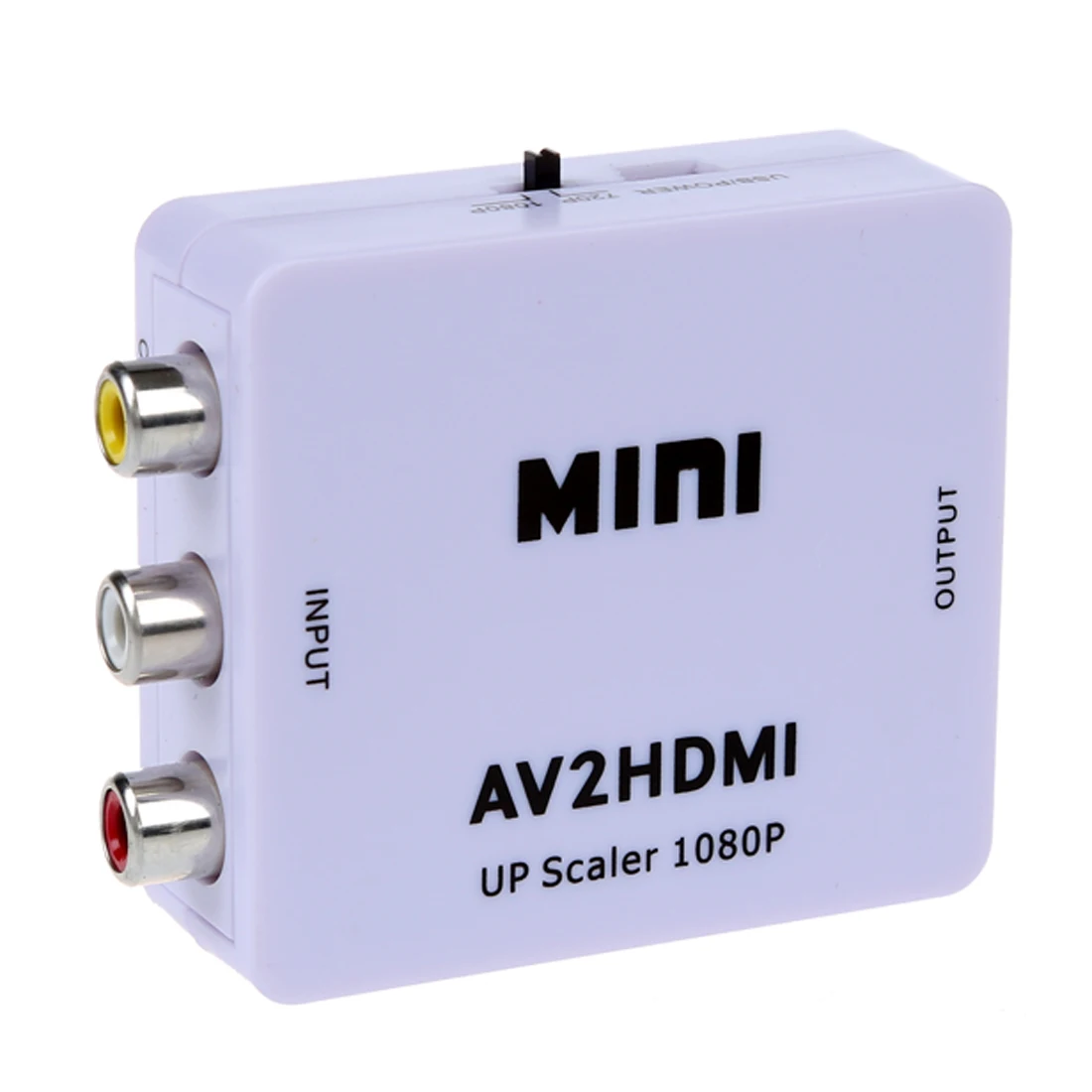 Мини AV CVBS композитный видео-hdmi конвертер масштабируется до 1080 P