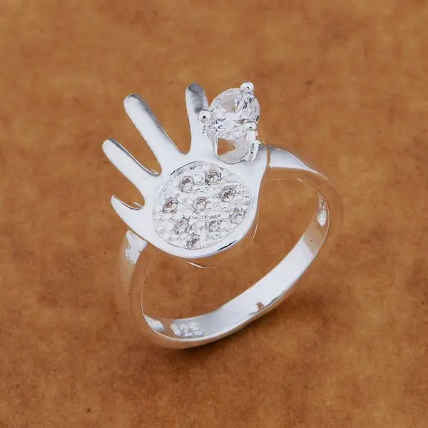 Оптовые обручальные кольца 925 Серебряные модные ювелирные изделия WR-614 |