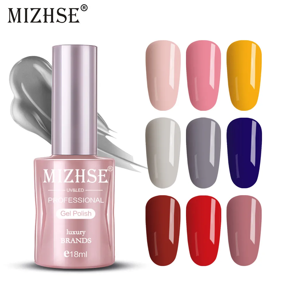 MIZHSE 18 мл набор гель лаков UV Vernis полуперманентный грунтовка верхнее покрытие