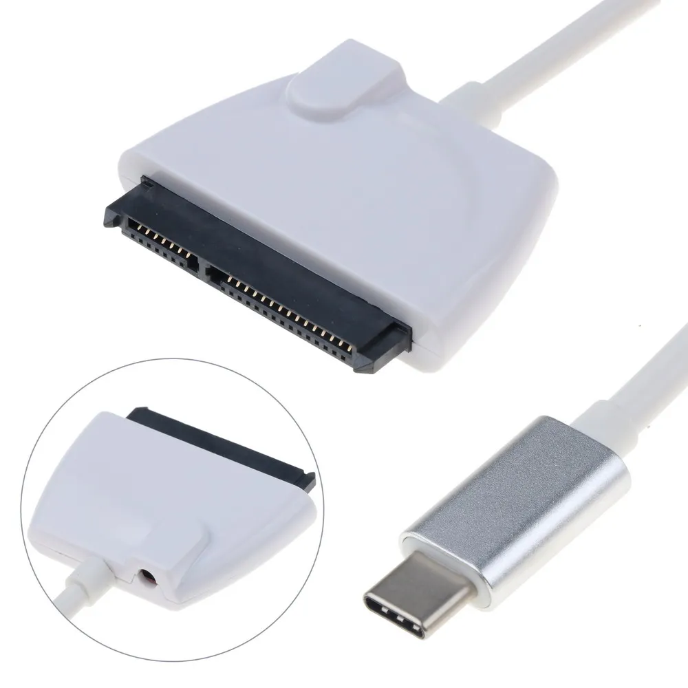 

Type C USB 3.1 To Sata 3 Adapter Converter Cable 7+15PIN Serial ATA III Adapters For 2.5" Sata HDD SSD SATA Drive