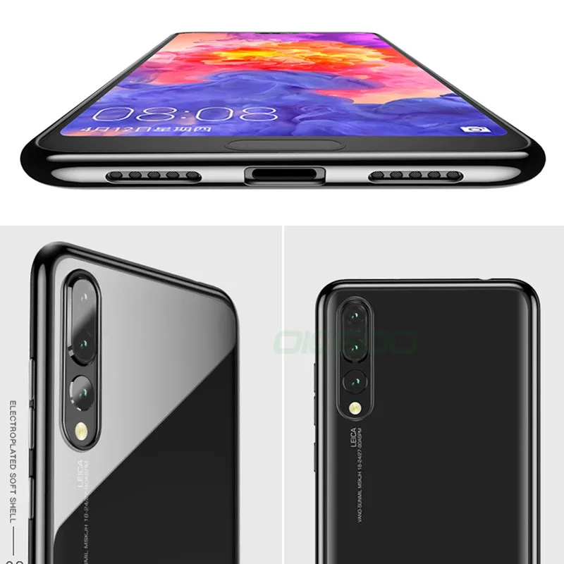 Oicgoo роскошный позолоченный мягкий чехол из ТПУ с принтом &quotдля huawei P20 P10 Lite Pro плюс