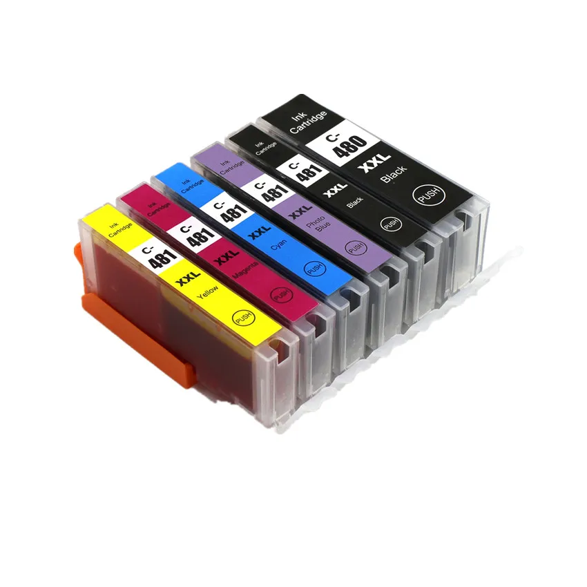 Картридж для CANON PIXMA совместимый с PGI480 CLI481 480 481 XL принтеров TR7540 TR8540 TS6140 TS9140