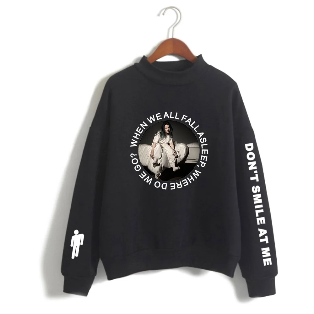 Billie Eilish женские/мужские толстовки с длинным рукавом, флисовая водолазка, повседневный пуловер, куртка с капюшоном, пальто в стиле хип-хоп, уличная одежда