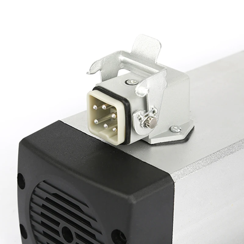 CNC 2.2KW 220 В 380 В 24000 об/мин с воздушным охлаждением квадратный мотор шпинделя ER20 биение-off 0,002 мм для фрезерования с ЧПУ с вилкой/кабельной коробкой версия