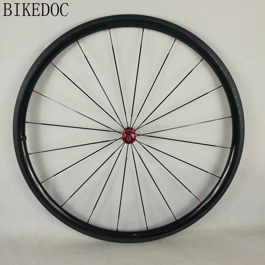 BIKEDOC Clincher бесщеточные Углеродные колеса 30 мм Высота 700C шоссейные велосипедные