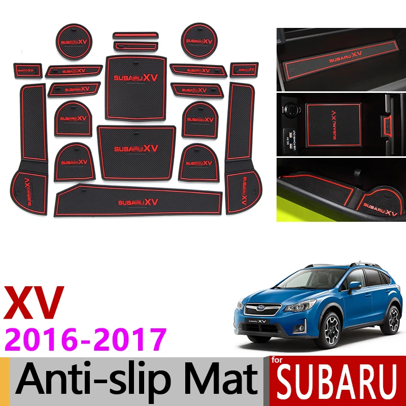 Противоскользящий коврик для ворот резиновая подставка под кружку Subaru XV 2016 2017