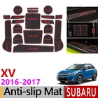 Противоскользящий коврик для ворот резиновая подставка под кружку для Subaru XV 2016 2017 Facelift Crosstrek WRX STI аксессуары наклейки для стайлинга автомобиля