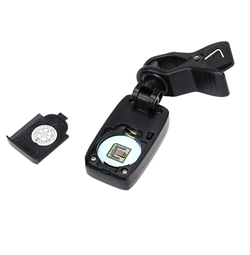 Портативный тюнер для гитары Aroma AT 200D цифровой С трехцветным экраном дизайн с