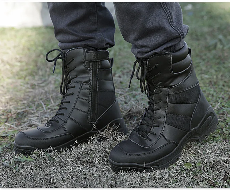 Тактический осень Армейские сапоги Для мужчин Bota Masculina Армейская Обувь город мотоботы работы Satety обувь, ботинки, обувь