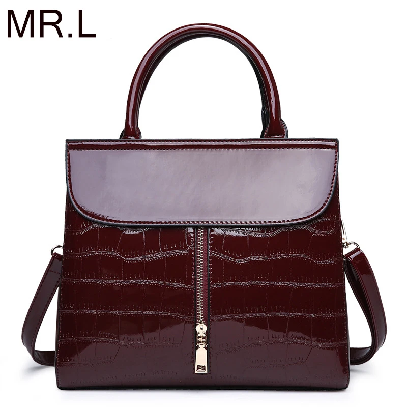 MR.L Tote Bag Satchels Leather Luxury Handbags Women Bags Designer Shoulder High Capacity Crossbody For | Багаж и сумки