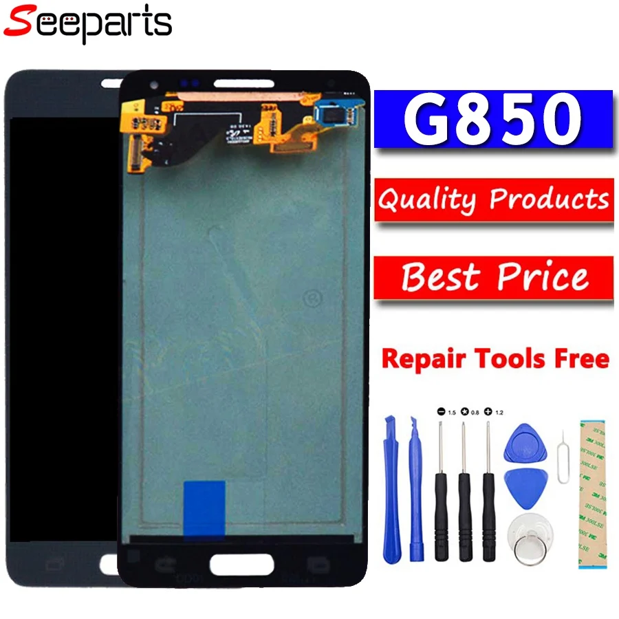 

ЖК-дисплей 4,7 дюйма для Samsung Alpha G850, сенсорный экран с цифровым преобразователем в сборе для Samsung Alpha G850