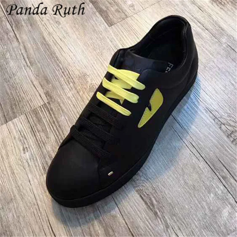 Panda Ruth 2019 Men Shoes Fashion Lace-up Genuine Leather Sneakers Casual zapatos de hombre Non-slip tenis masculino | Обувь