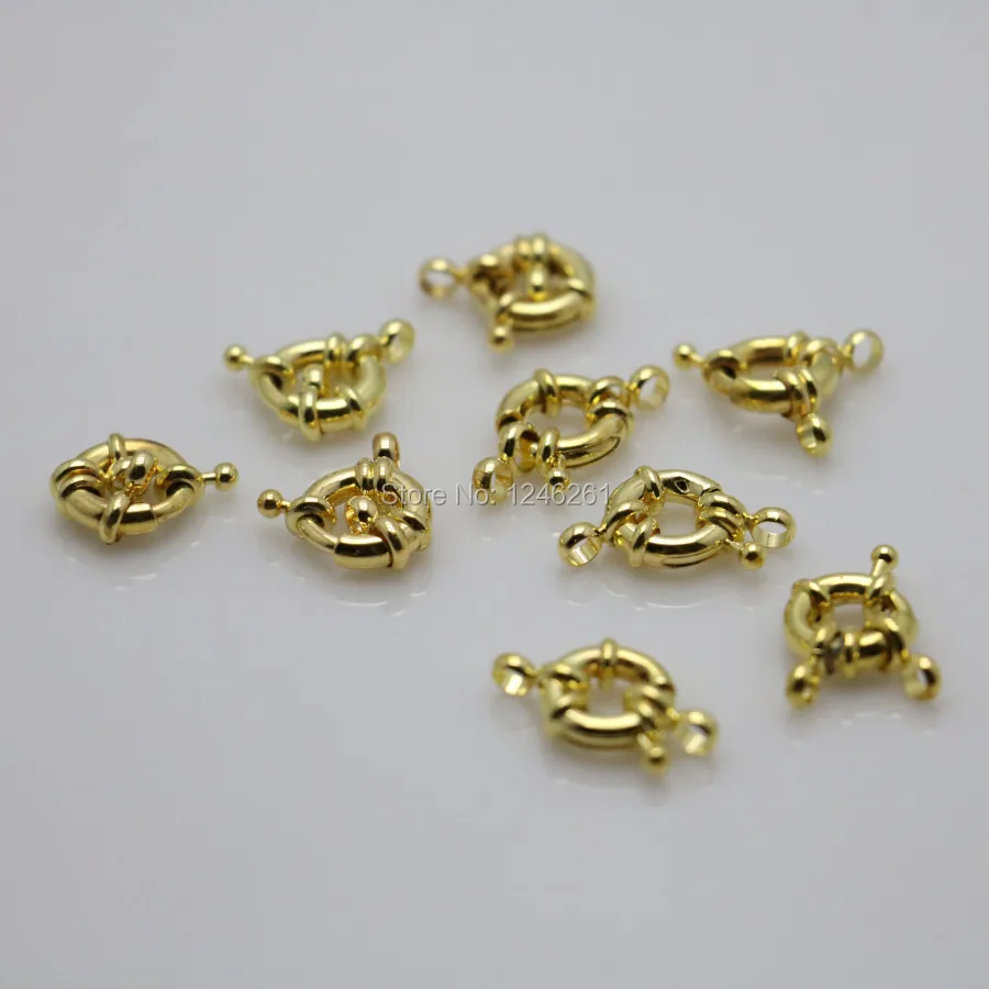 Застежка-кнопки для руля металлическая золотистая 5 шт. | Украшения и аксессуары