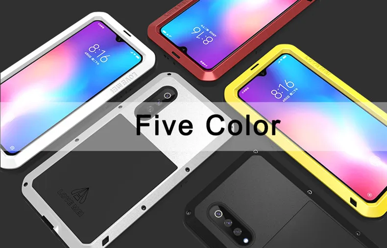 LOVEMEI мощный металлический водонепроницаемый чехол для Xiaomi mi 9 чехол алюминиевый Броня противоударный чехол mi 9 полный корпус защитный чехол для телефона