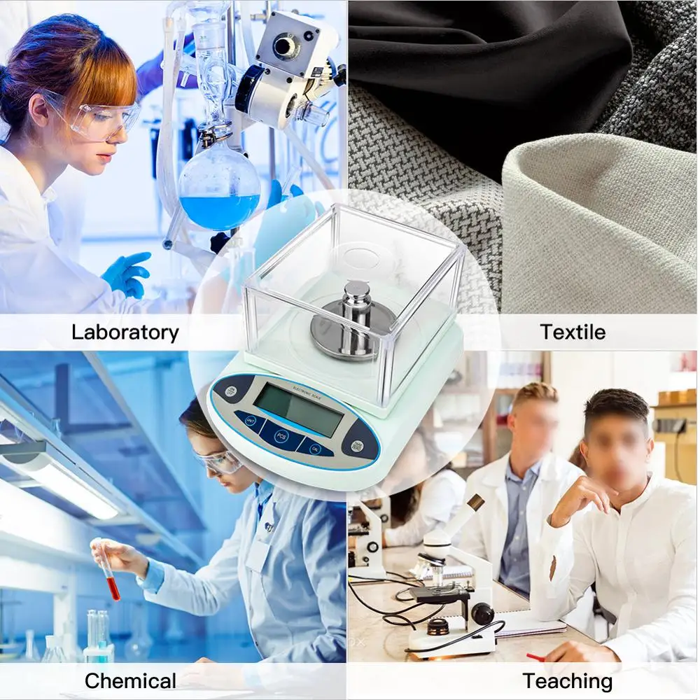 500g/0.001g Electronic Digital Scales Precision Analytical Scale Weight Balance Scientific Lab Accuracy Jewelry Kitchen Postal