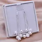 Серьги с серебряным покрытием, 5 линий, SMT