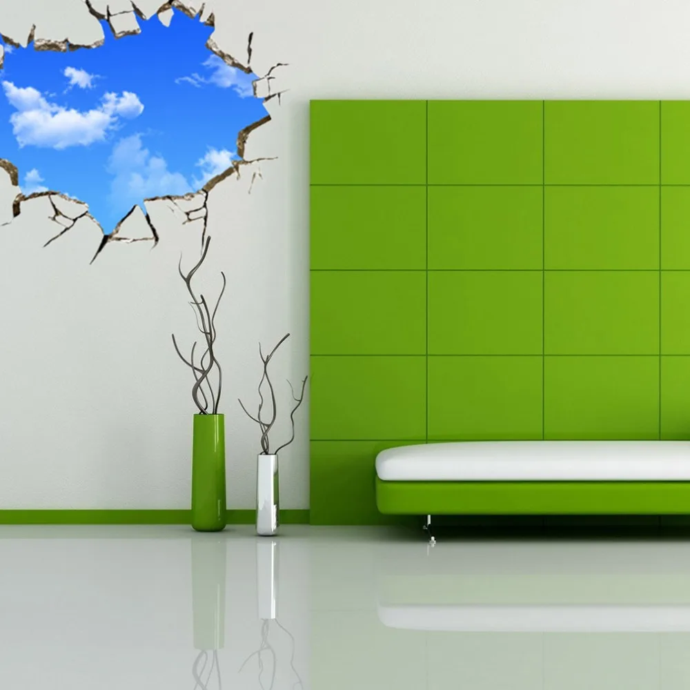 Новый креативный 3D стикер голубого неба стерео потолок гостиная спальня