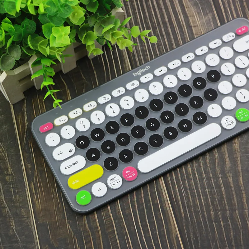 Силиконовый чехол для клавиатуры протектор с поддержкой технологии logitech K380 Bluetooth