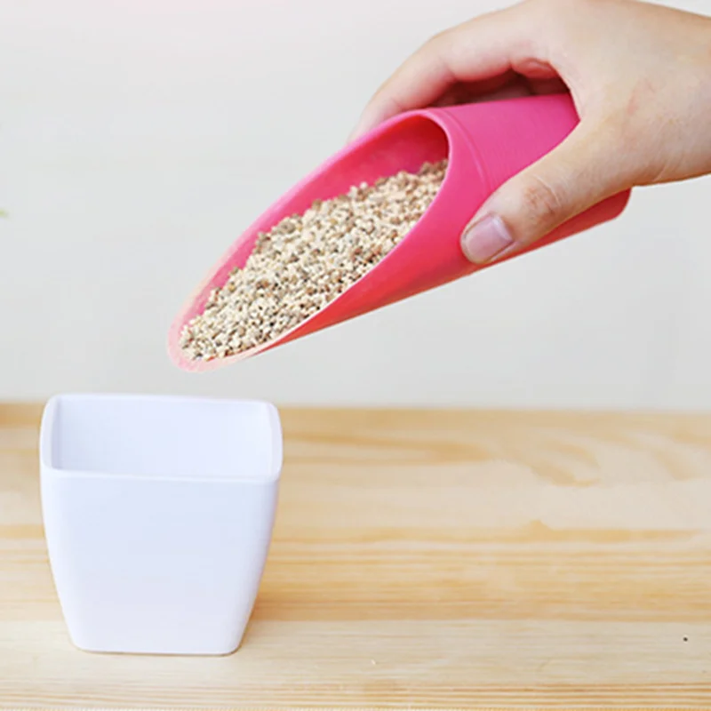 Практичная мини пластиковая ковшовая Лопата для выращивания в форме цилиндра