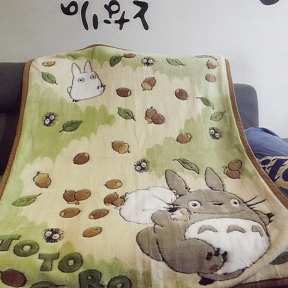 90x130 см Мой сосед Тоторо оральный флис одеяло коврик банное полотенце Nap одеяло Детский подарок