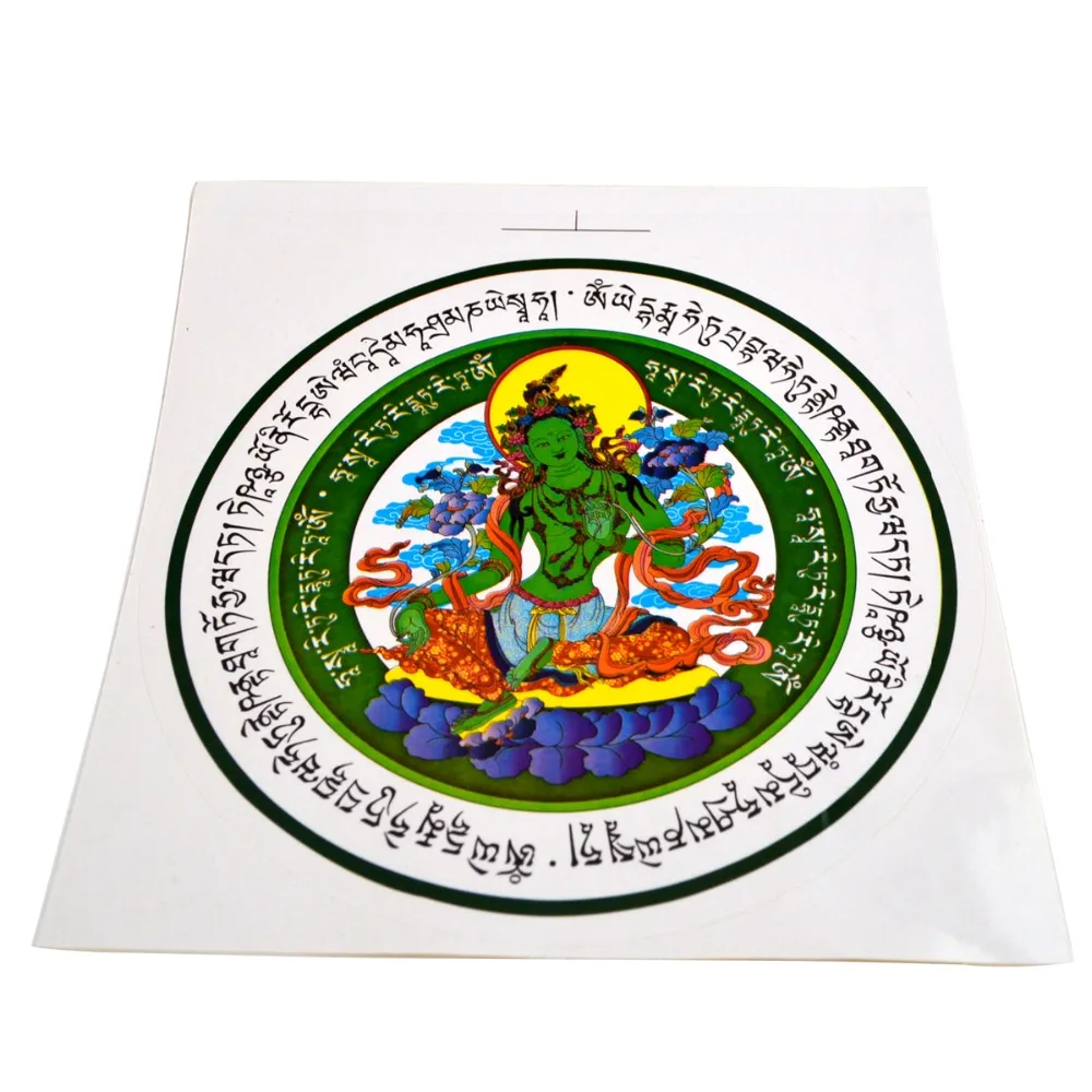 Фэн шуй 5 шт. зеленый амулет для окон Tara W1620|amulet fashion|amulet buddhaamulet silver |