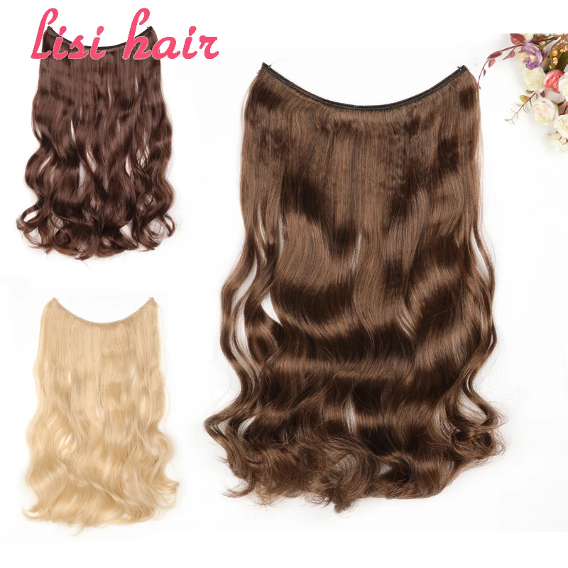 LISI HAIR 24 дюйма женские волосы для наращивания лески коричневые светлые